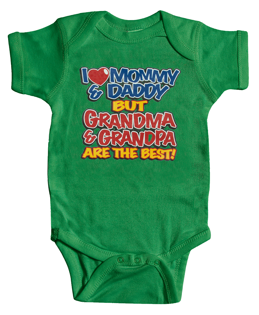 Baby "Grandma & Grandpa" Onesie (Various Colors)