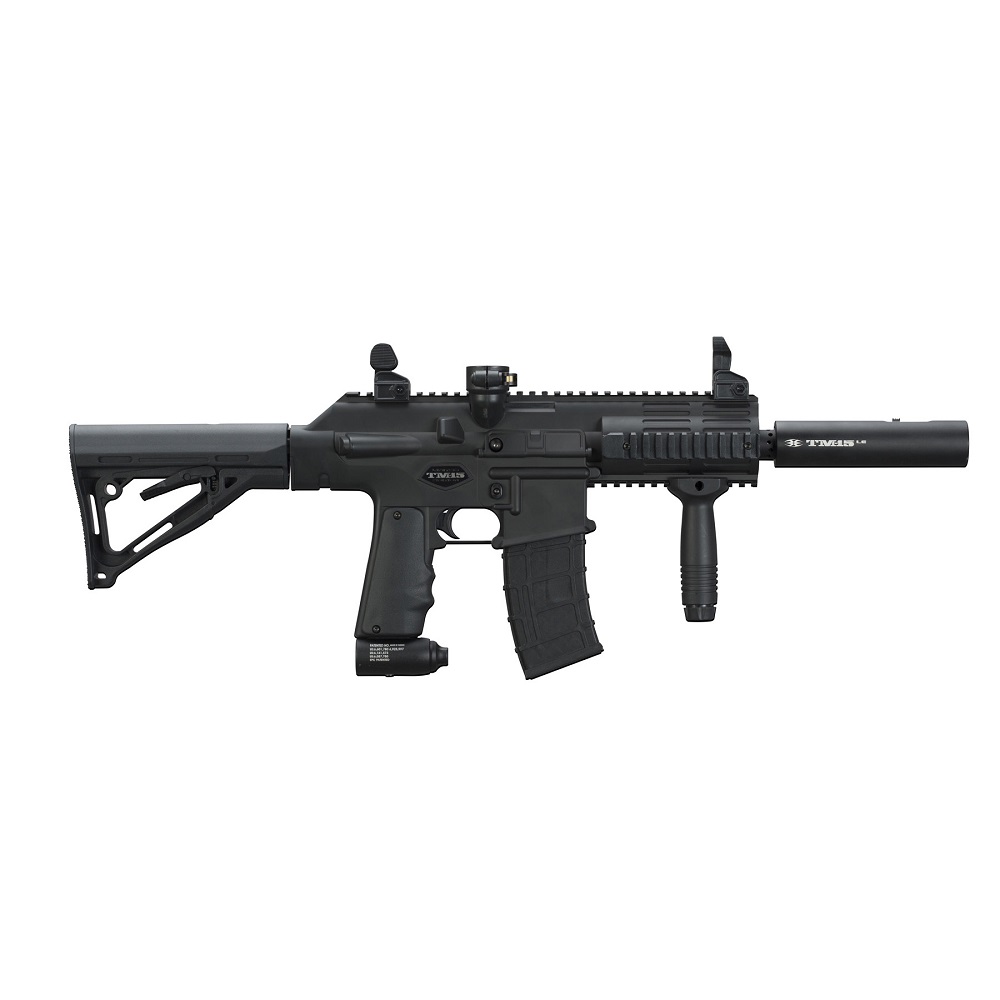 BT TM 15 Le Tactical Paintball Marker Gun w Apex 2 Black 789625171004