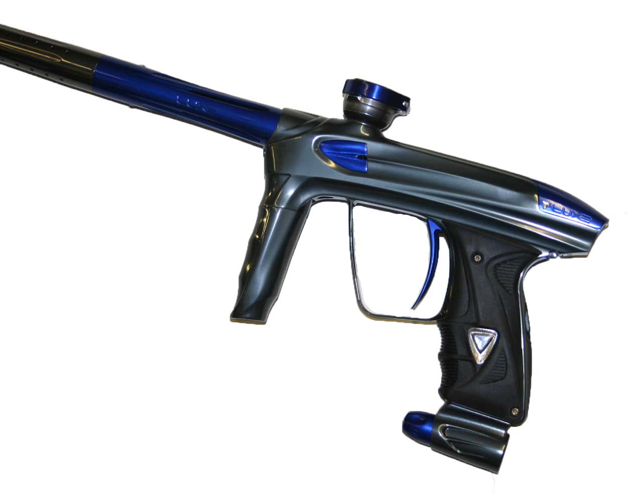 2013 DLX LUXE 2.0 Paintball Marker Gun Polish Charcoal and Blue eBay