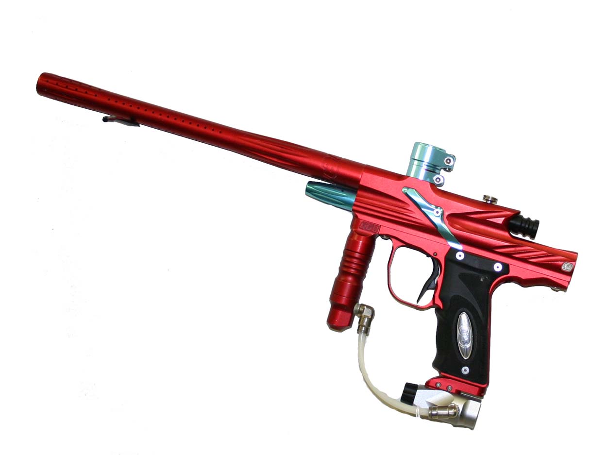 USED 2005 Eclipse Ego 5 Paintball Gun Marker Red / Teal eBay
