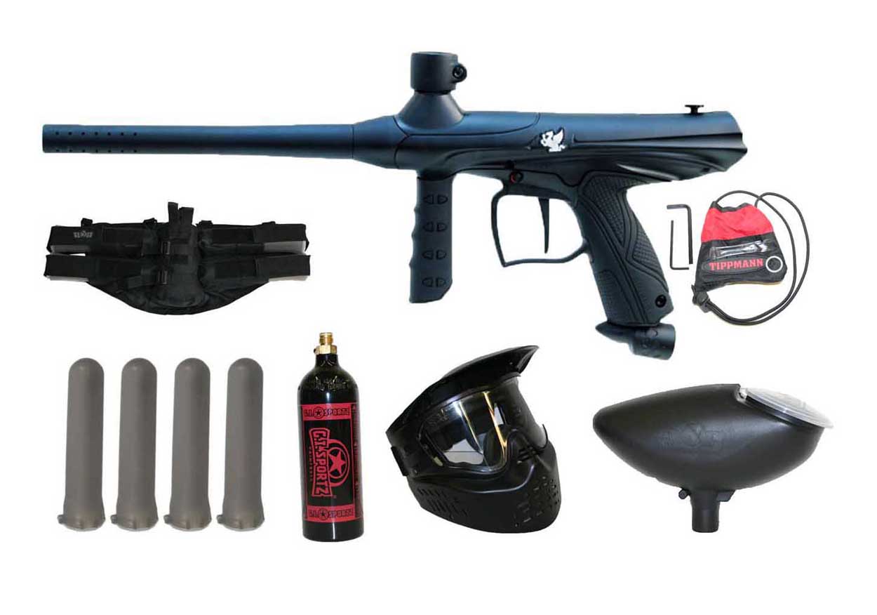 Tippmann Black Gryphon Paintball Gun Play Now Set/Kit GENX