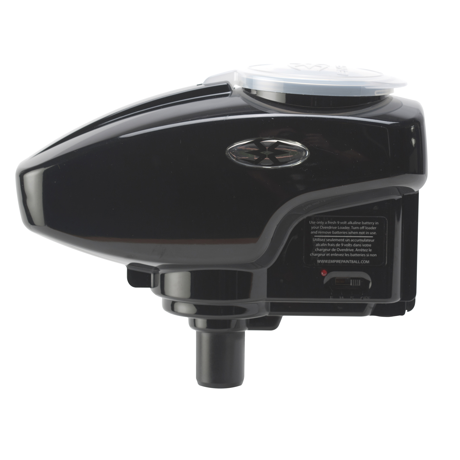 Empire Overdrive DB Electronic Paintball Loader Hopper Black