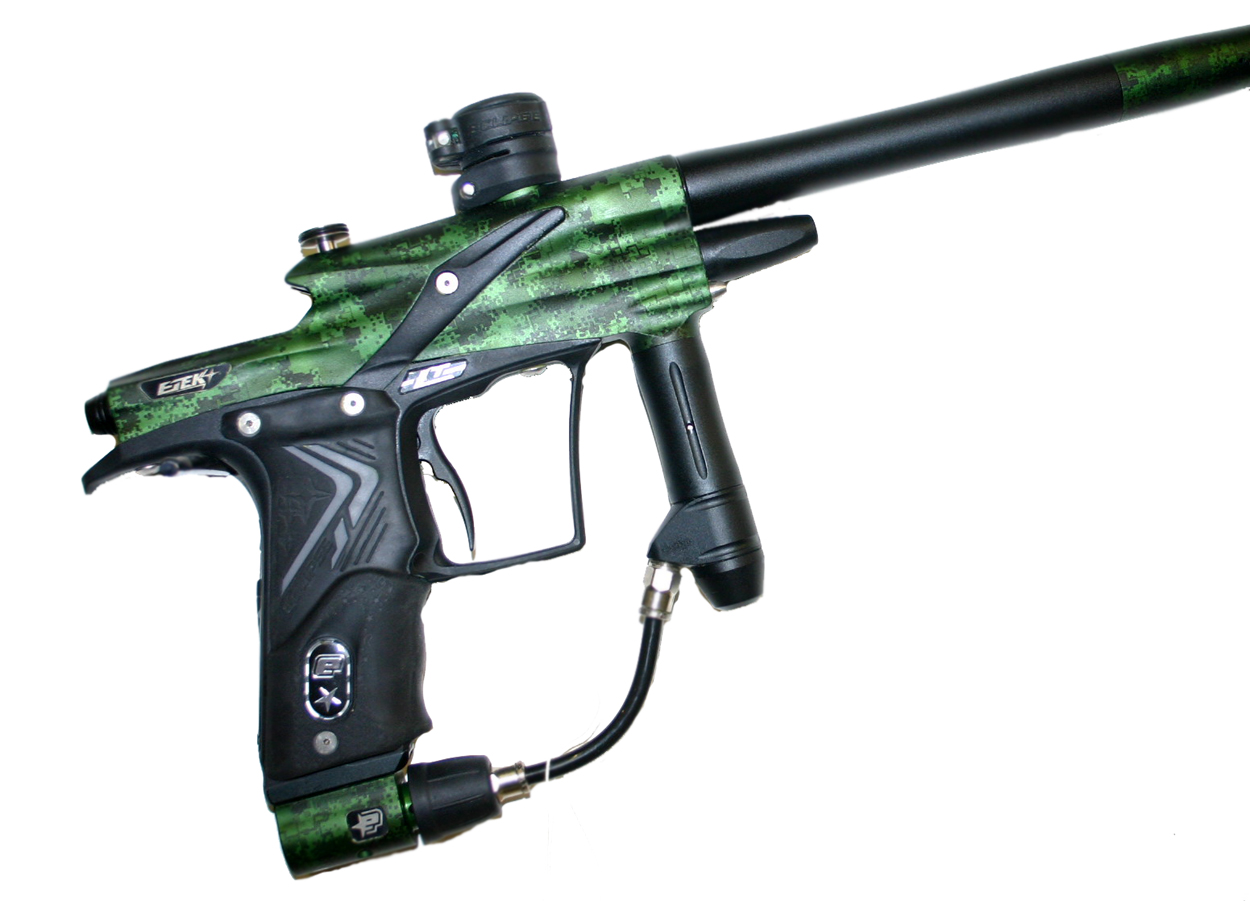 Used Eclipse Etek 4 Lt Paintball Gun Marker HDE Forrest Camo eBay