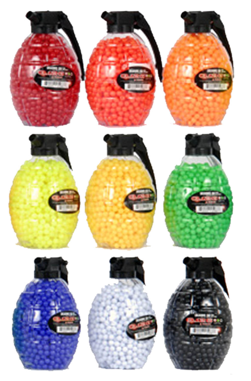 (2X) 1,500 AIRSOFT BB GRENADE BOTTLE Pellets 6mm .12g BBs Pistol Gun