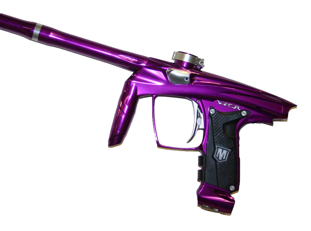 Machine Vapor Premium Paintball Gun Marker Purple and Silver Polish