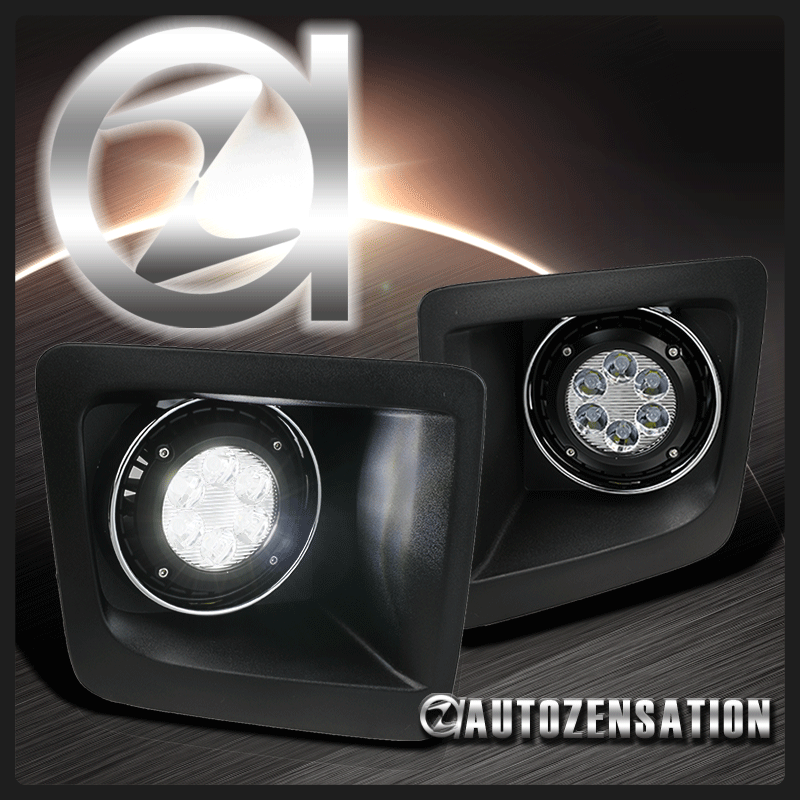 20142016 GMC Sierra 1500 Clear 6LED Front Bumper Fog Lights Driving