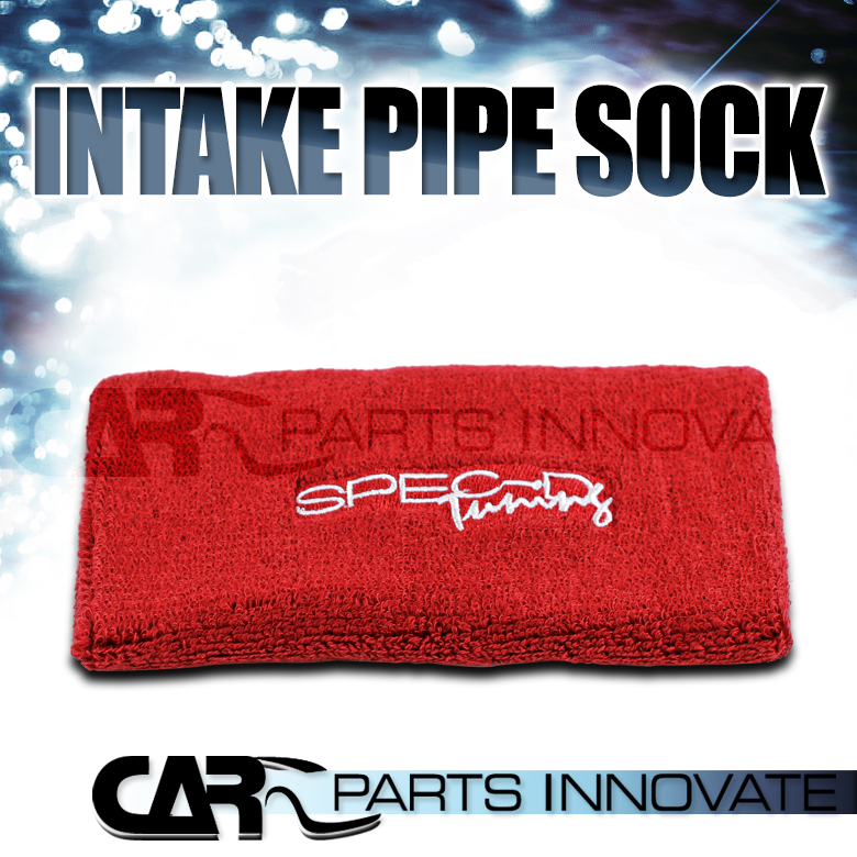 SPECD Tuning 7" Red Cold Air / Short Ram Intake Pipe Sock Heat Cover Wrap