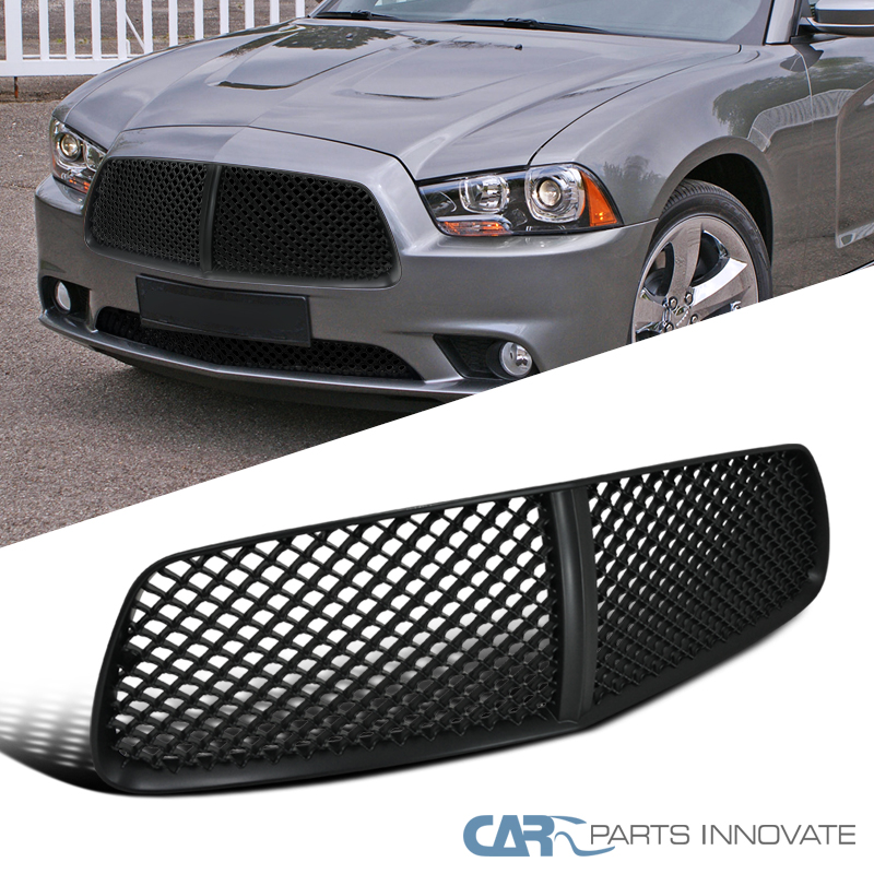 20112014 Dodge Charger Mesh Black Upper Front Hood Grill