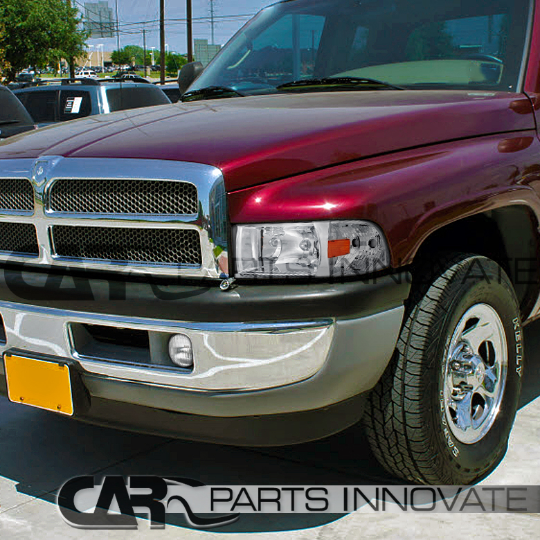 1994 2001 DODGE RAM 1500 2500 3500 SPORT CHROME HEADLIGHTS