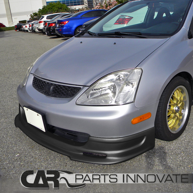 For 0205 Honda Civic Si EP3 Hatchback HB Front Lip JDM Black Bumper