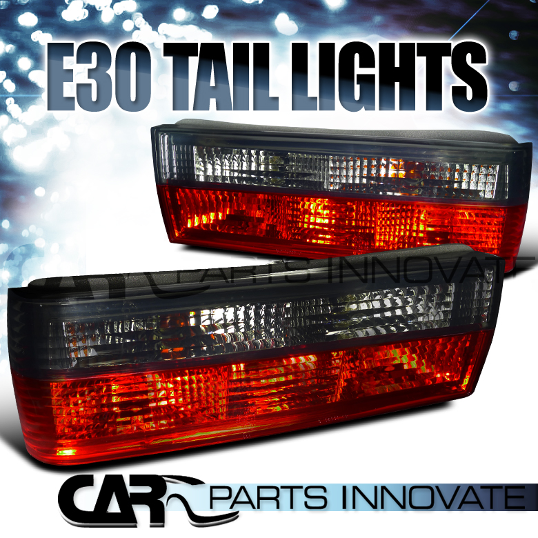 BMW 83 8487 E30 3Series 318i 325 M3 Tail Lights Rear Brake Lamp Red Smoke