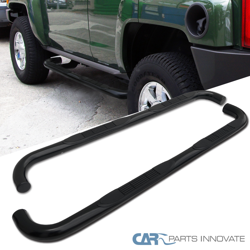20062010 Hummer H3 3" Black Stainless Steel Side Step Nerf Bars eBay