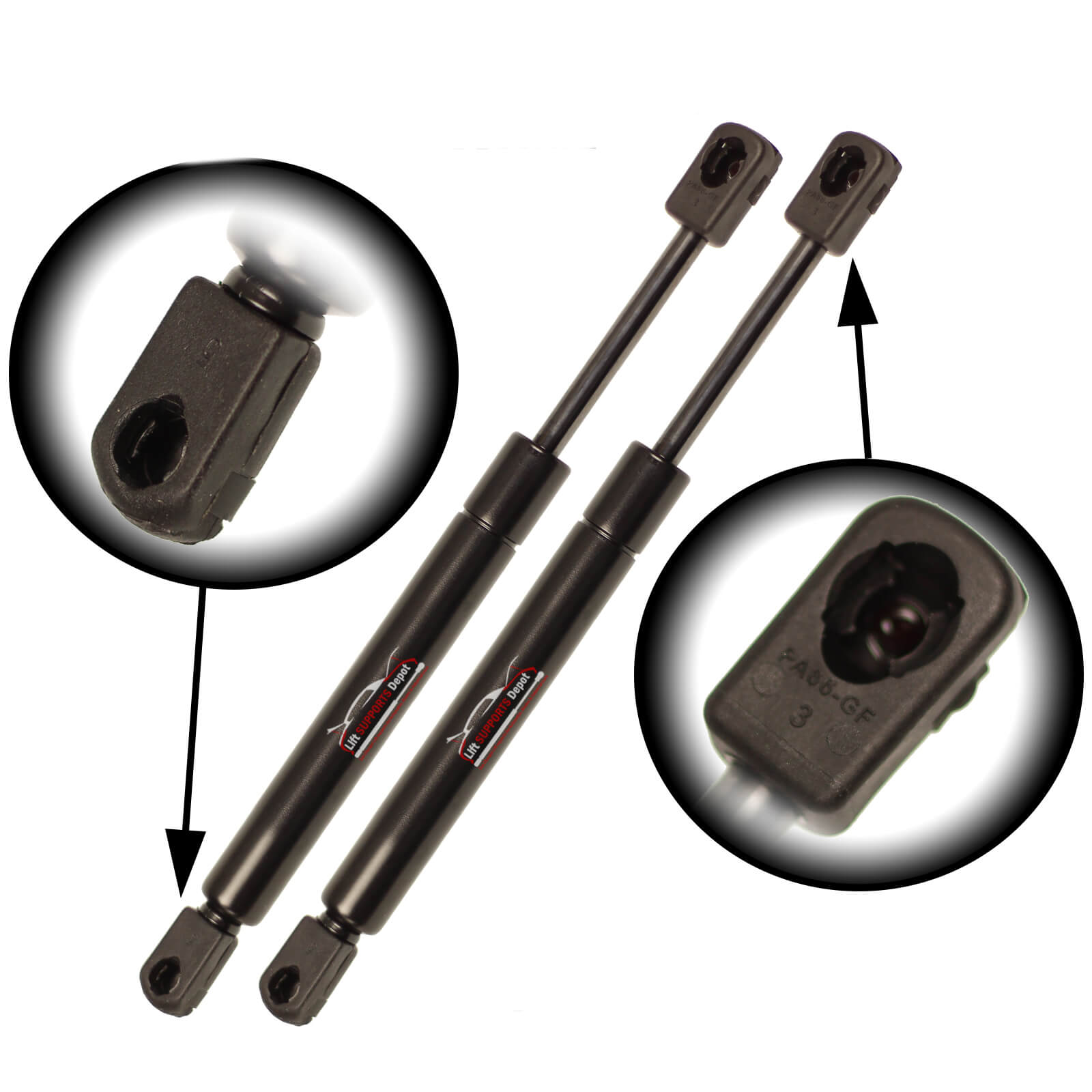 Qty(2) Chevrolet Impala Monte Carlo 2000 To 2004 Trunk Lift Supports W