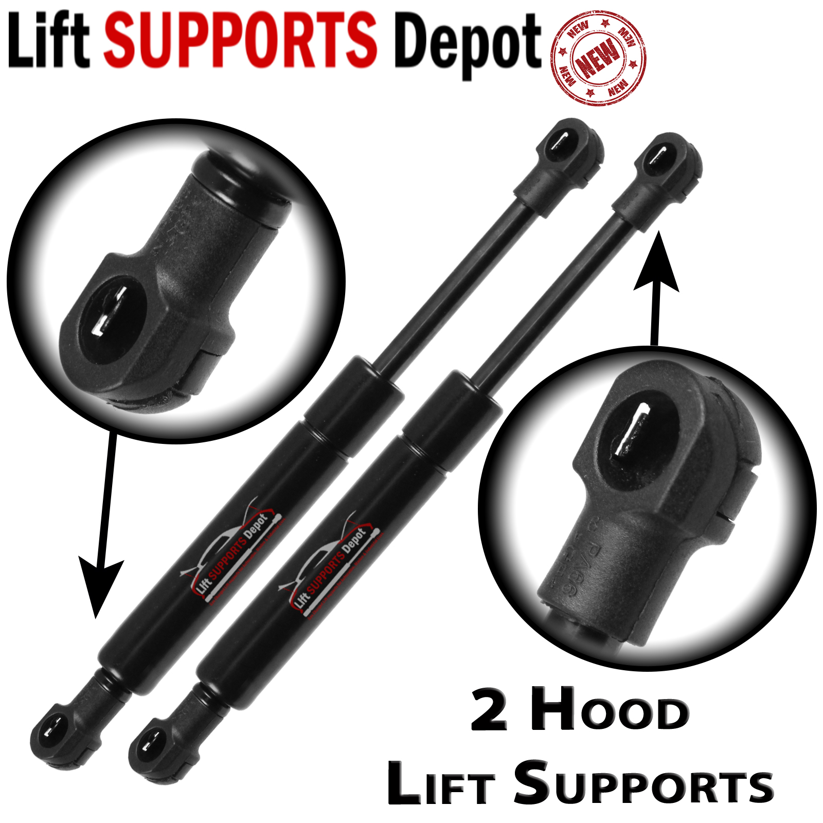 Qty 2 Bently Hood Lift Supports Closing Struts See