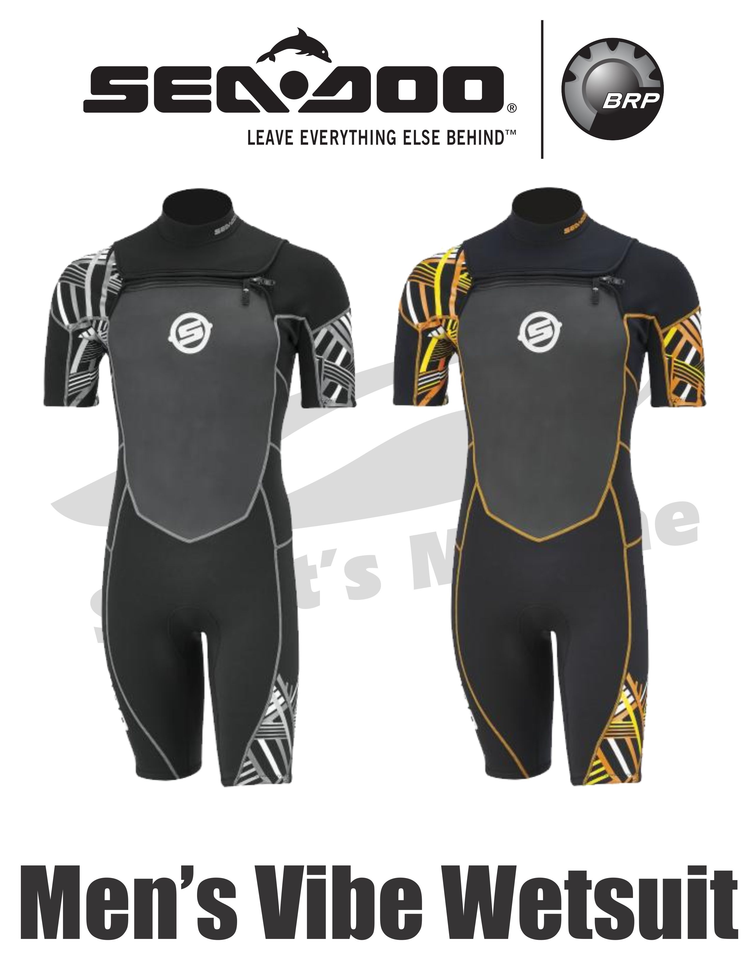 BRP Seadoo Men's Vibe 2mm Neoprene Shorty Wetsuit SeaDoo eBay