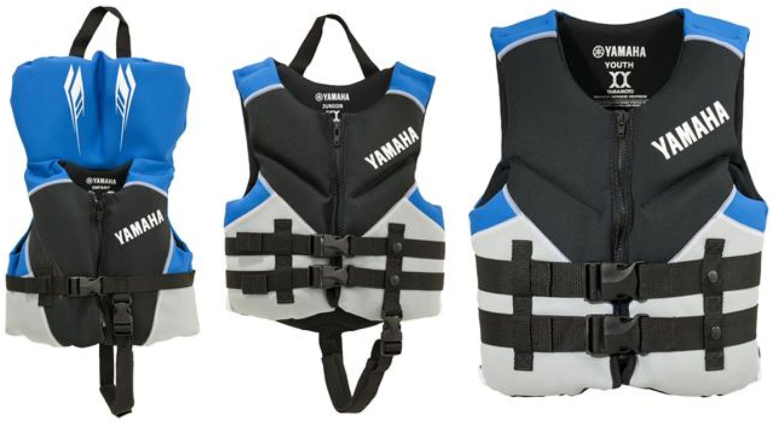 OEM Yamaha Boys Blue Kids Neoprene Life Jacket Vest eBay