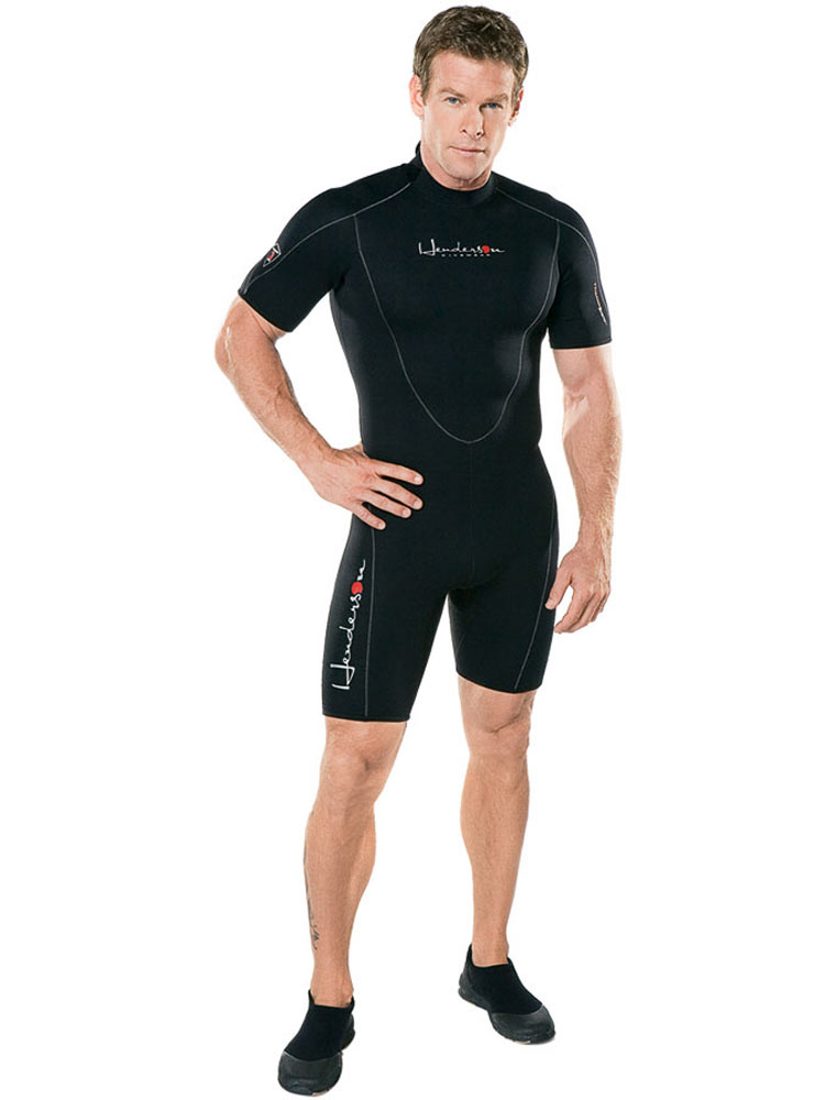 Henderson Thermoprene mens big & tall Front Zipper 3mm shorty wetsuit