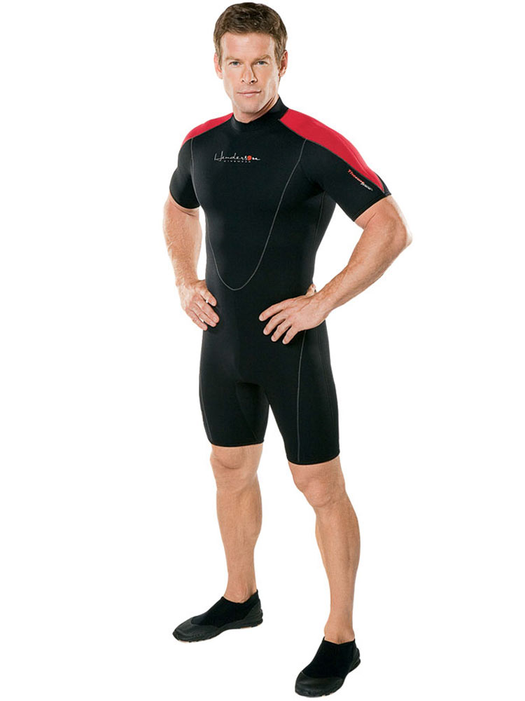 Henderson Thermoprene mens big & tall Front Zipper 3mm shorty wetsuit