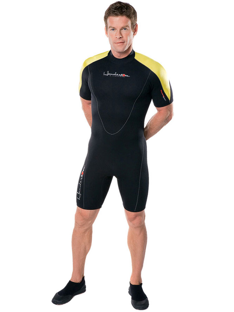 Henderson Thermoprene mens big & tall Front Zipper 3mm shorty wetsuit