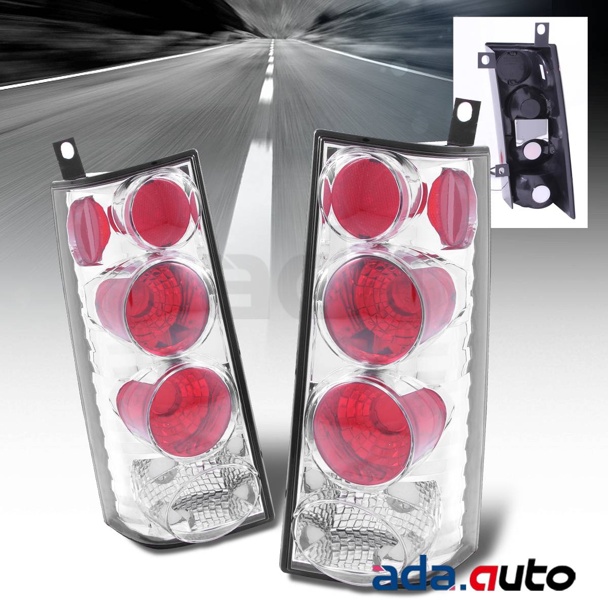20032008 GMC Savana/Chevy Express Van Chrome Tail Lights+LED Fog