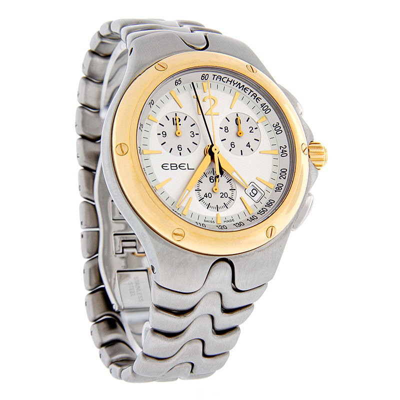 Ebel Sport Wave Mens 2T 18K Bracelet Watch 1251K51/6711 eBay