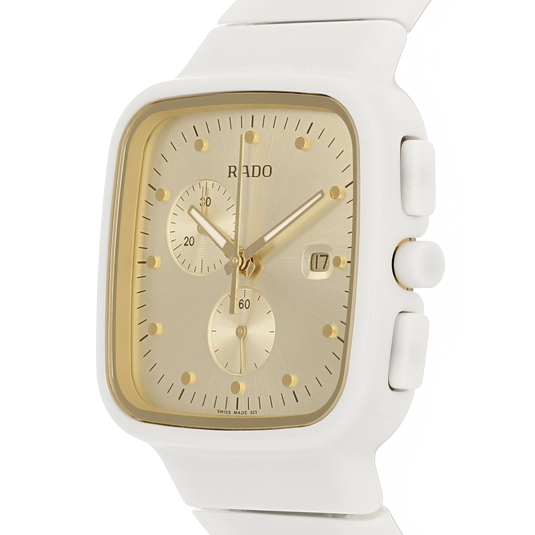 Rado Jubile R5.5 Ladies White Ceramic Swiss Chronograph Quartz Watch R28392252 eBay