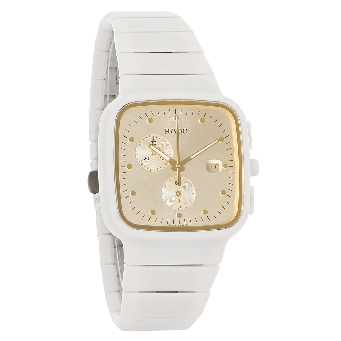 Rado Jubile R5.5 Ladies White Ceramic Swiss Chronograph Quartz Watch R28392252 eBay