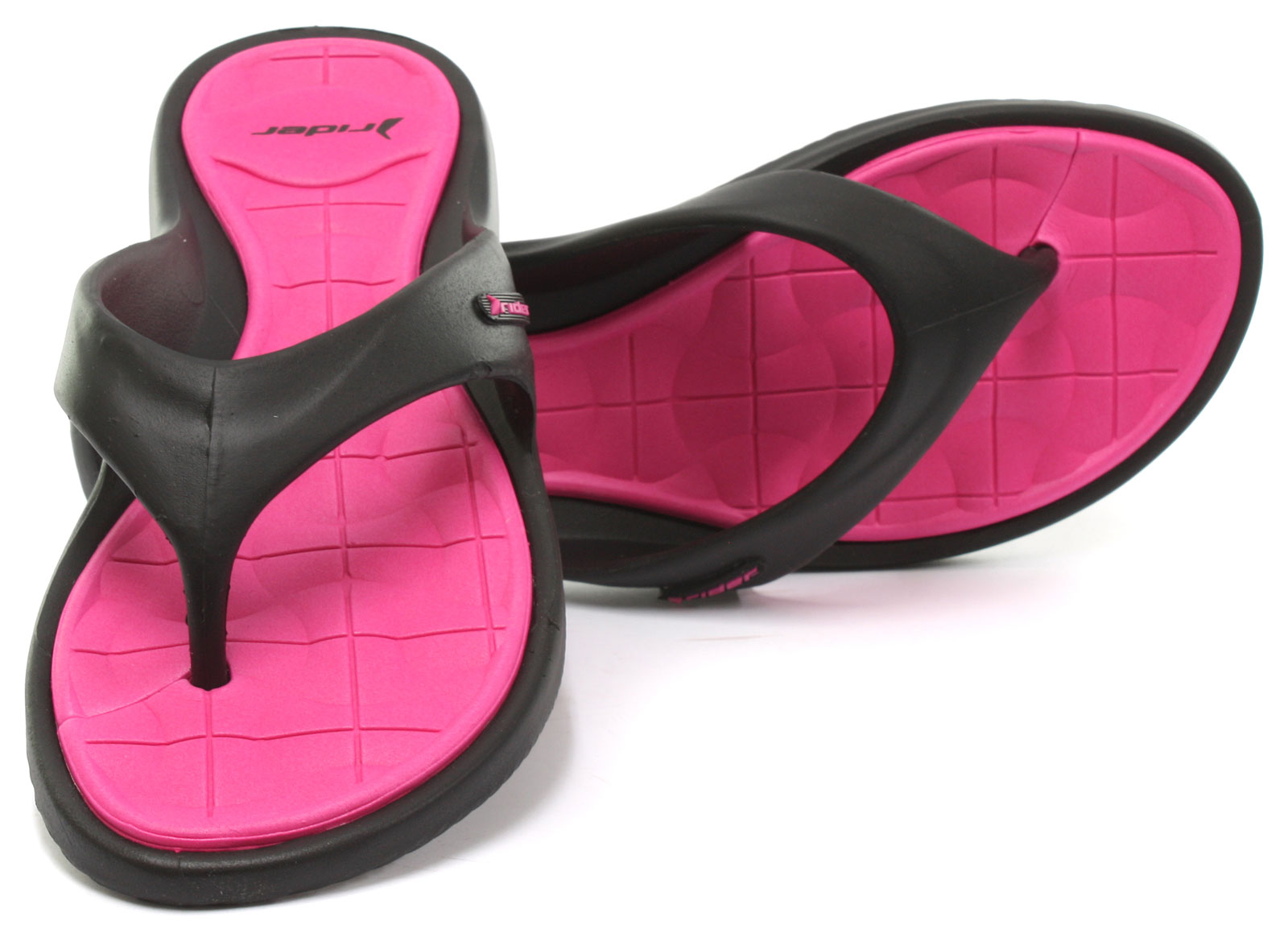 RIDER BRASIL ISLAND III Black Womens Beach/Pool Flip Flops Size UK 5