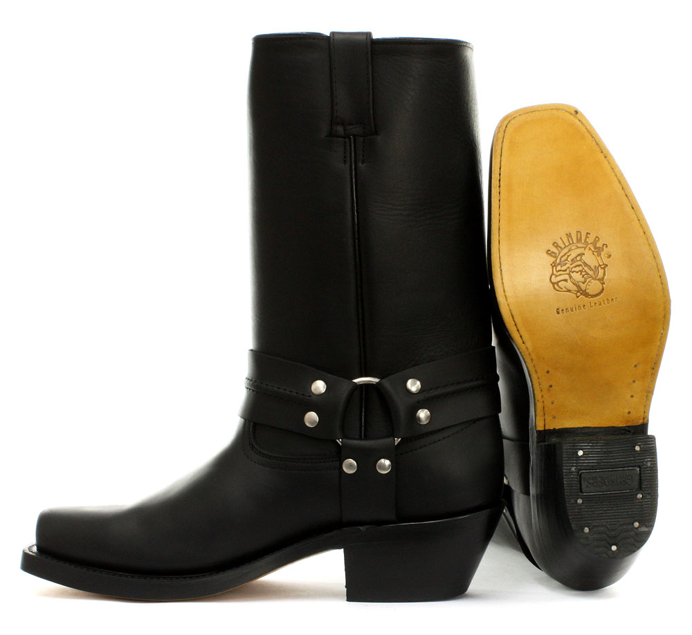 Grinders 2001 Harness Hi Mens Cowboy Biker Boots eBay