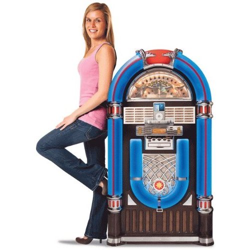 Crosley Vintage Jukebox AM/FM Radio Digital Tuner CD Player iPod MP3