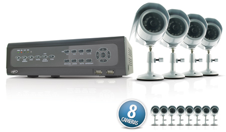 CV501-16CH-007DVRSecuritySystemwith8Indoor/OutdoorNightVisionCCDSurveillanceCameras