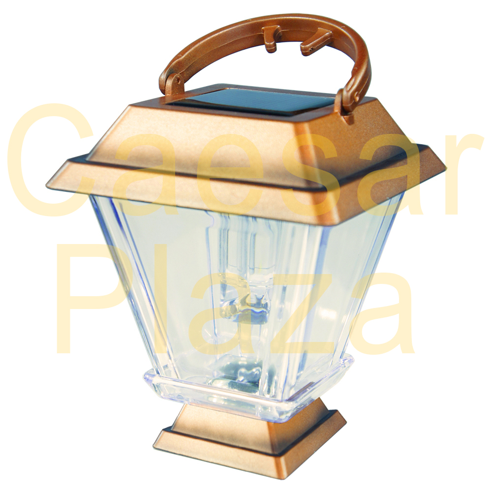 6 Outdoor Brass / Copper Color 2 LED Solar Hanging Landscape Path Lights Lantern eBay