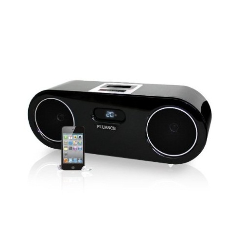 Fluance FiSDK500 Two-way Wood Speaker Dock Music System for iPod/iPhone & Bonus 8GB Apple iPod Touch
