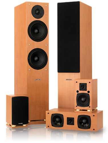 Fluance 5 Speaker Surround Sound Home Theater System SX-HTB+