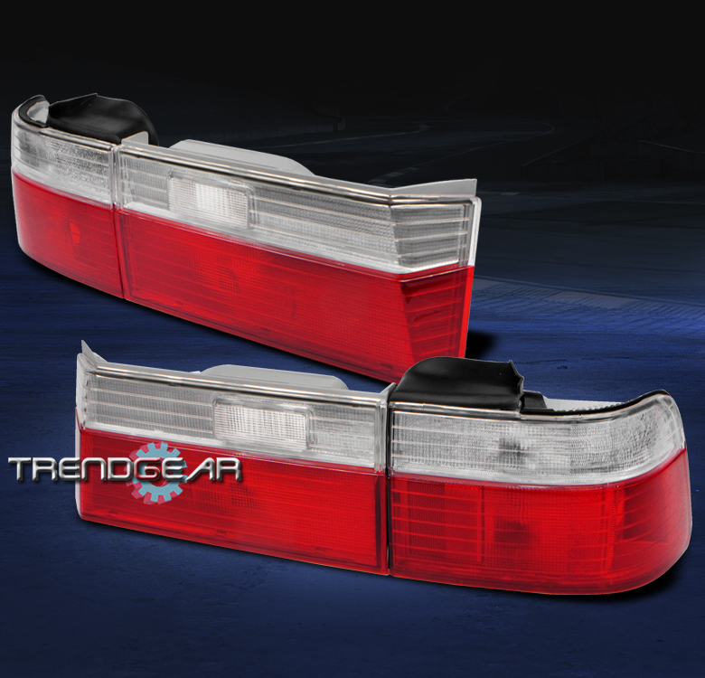 19901991 HONDA ACCORD SEDAN 4DR TAIL BRAKE LIGHTS REAR LAMP JDM RED