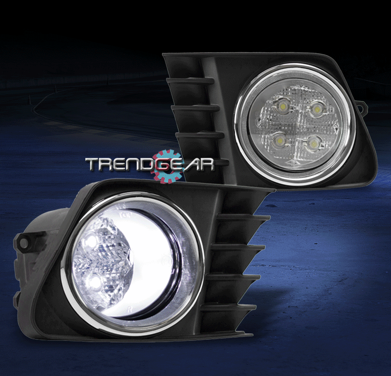 2012 2013 2014 TOYOTA PRIUS V FRONT BUMPER LED FOG LIGHTS LAMPS CHROME