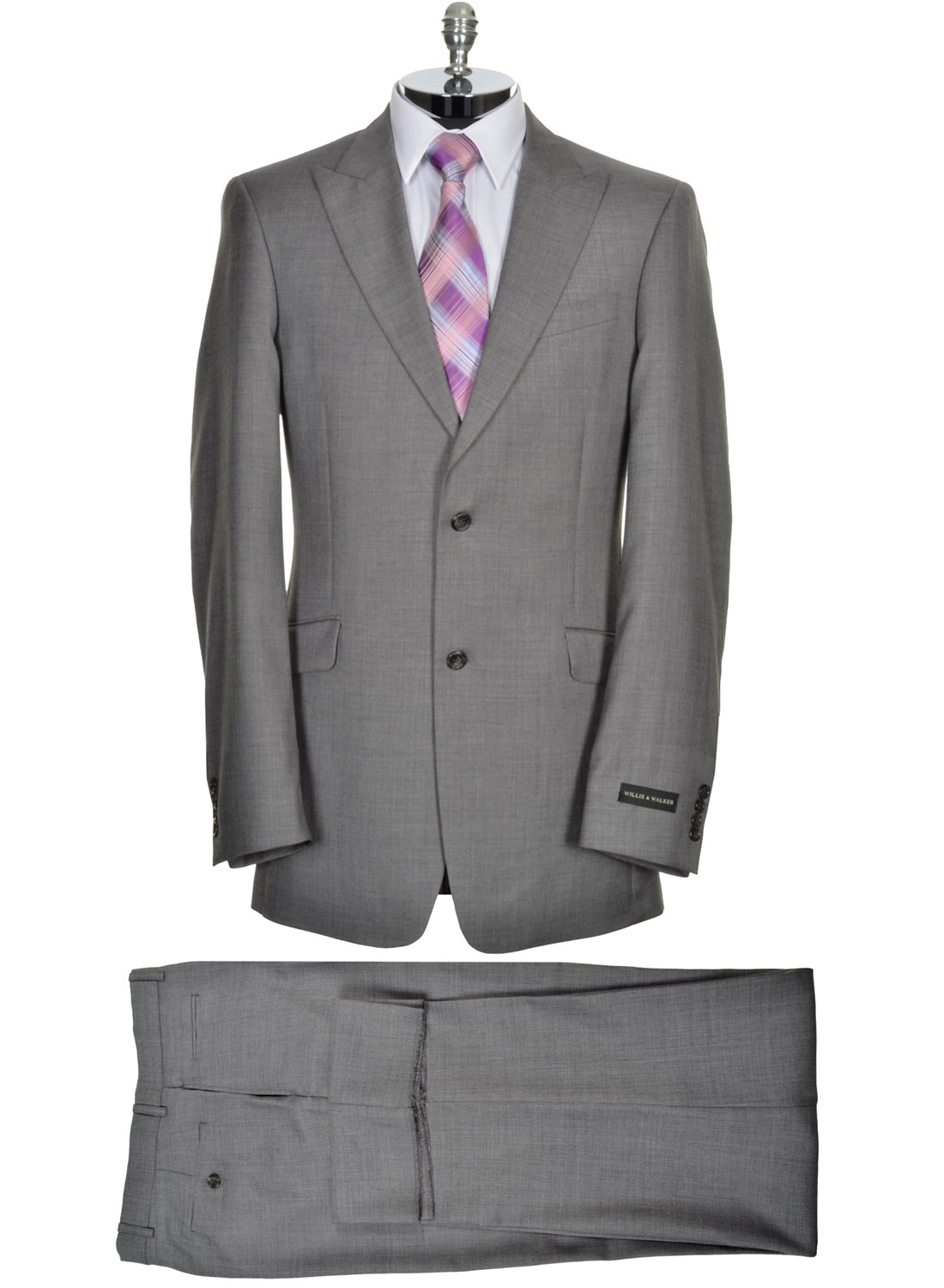 willis walker big tall modern fit mens grey suit 44t willis walker big tall modern fit mens grey suit 44t