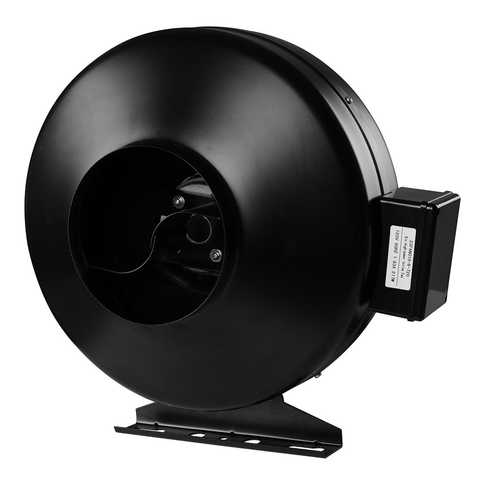 4" 6" 8" Inline Powerful Fan Blower w/Carbon Scrubber Air Filter Vent
