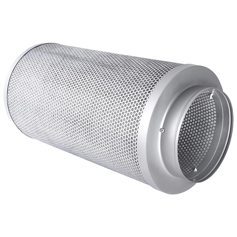 4" 6" 8" Inline Powerful Fan Blower w/Carbon Scrubber Air Filter Vent