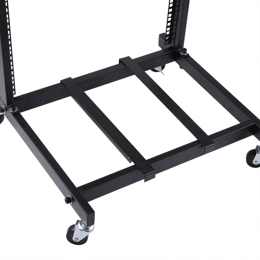 16U 19" Rack Mount Mixer Case Stand Studio Equipment Cart Stage Amp DJ Rolling eBay