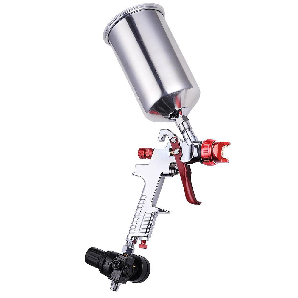 HVLP Spray Gun 1.3 1.4 2.5mm Tip Auto Paint Gauge Gravity Feed Nozzle