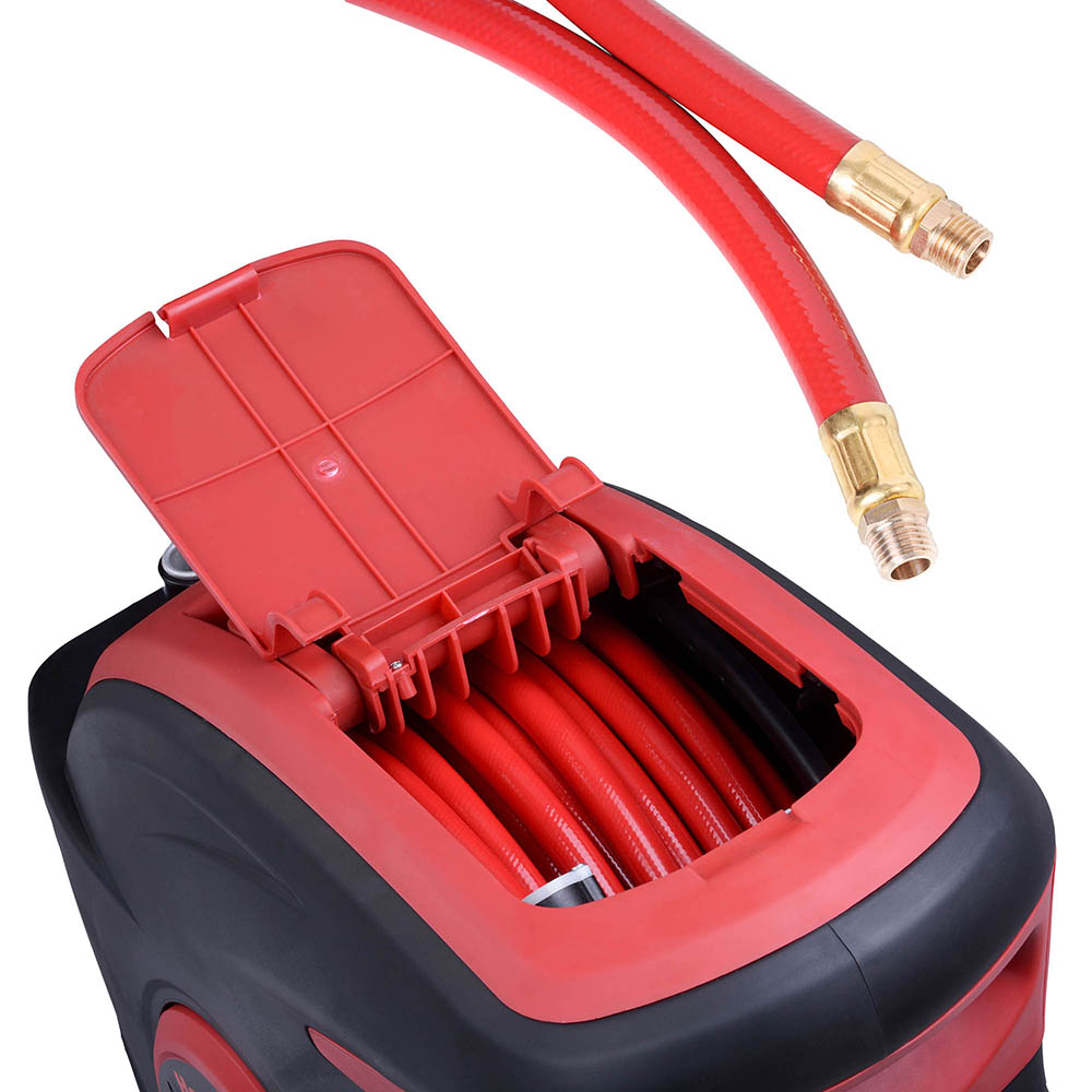 Retractable Air Compressor Hose Reel Auto Rewind Tools 100ft 3/8" 300
