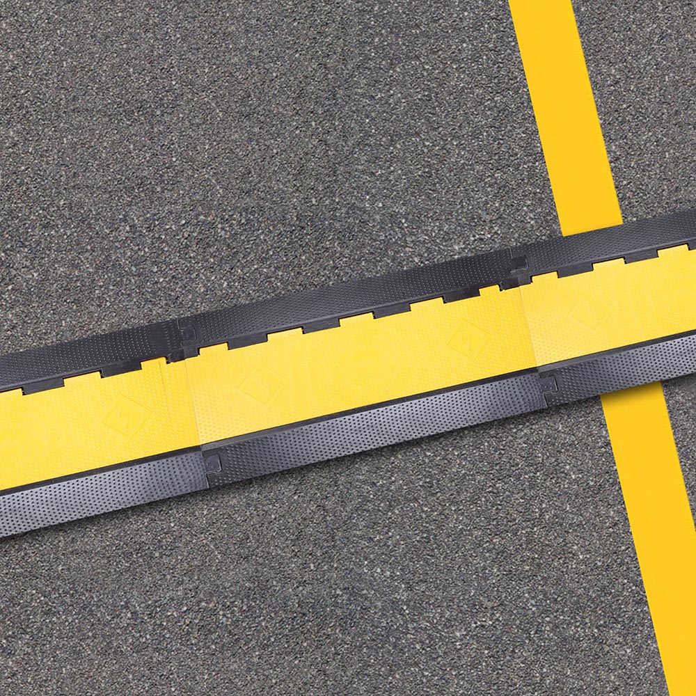 3 Channel Rubber Electrical Wire Cable Cover Ramp Guard Warehouse Cord