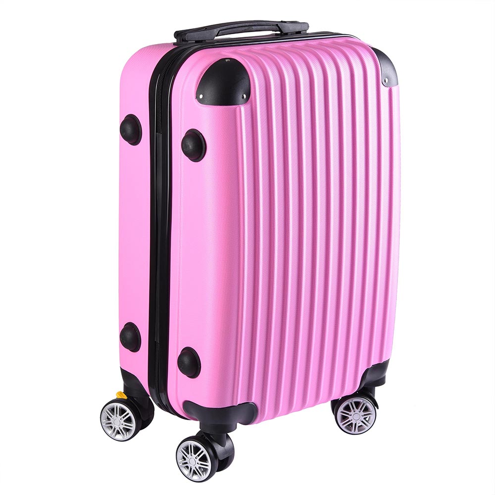 20" Luggage Travel Bag Trolley Suitcase ABS + PC Wheels Rolling w/Code