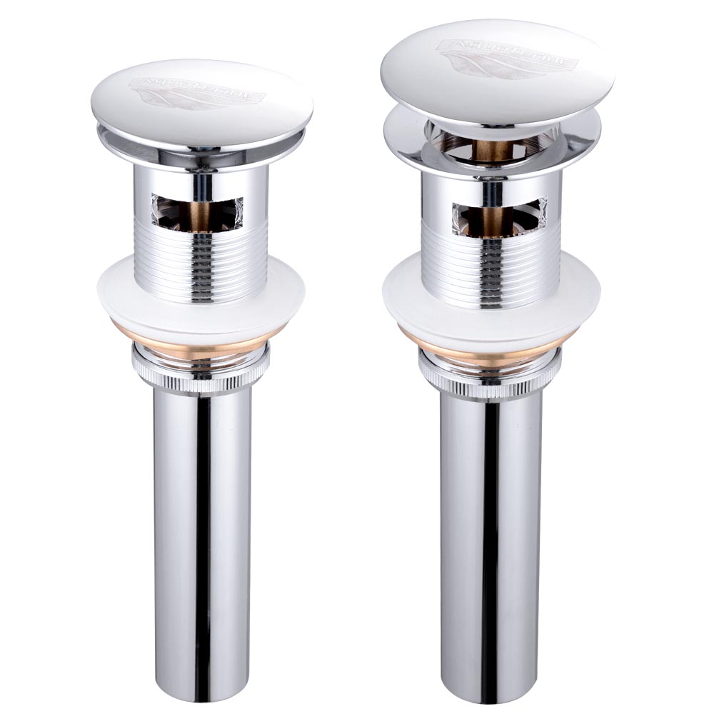Aazon.co: WOELF Bathroo Basin Pop Up Drain With Overflow Chroe For