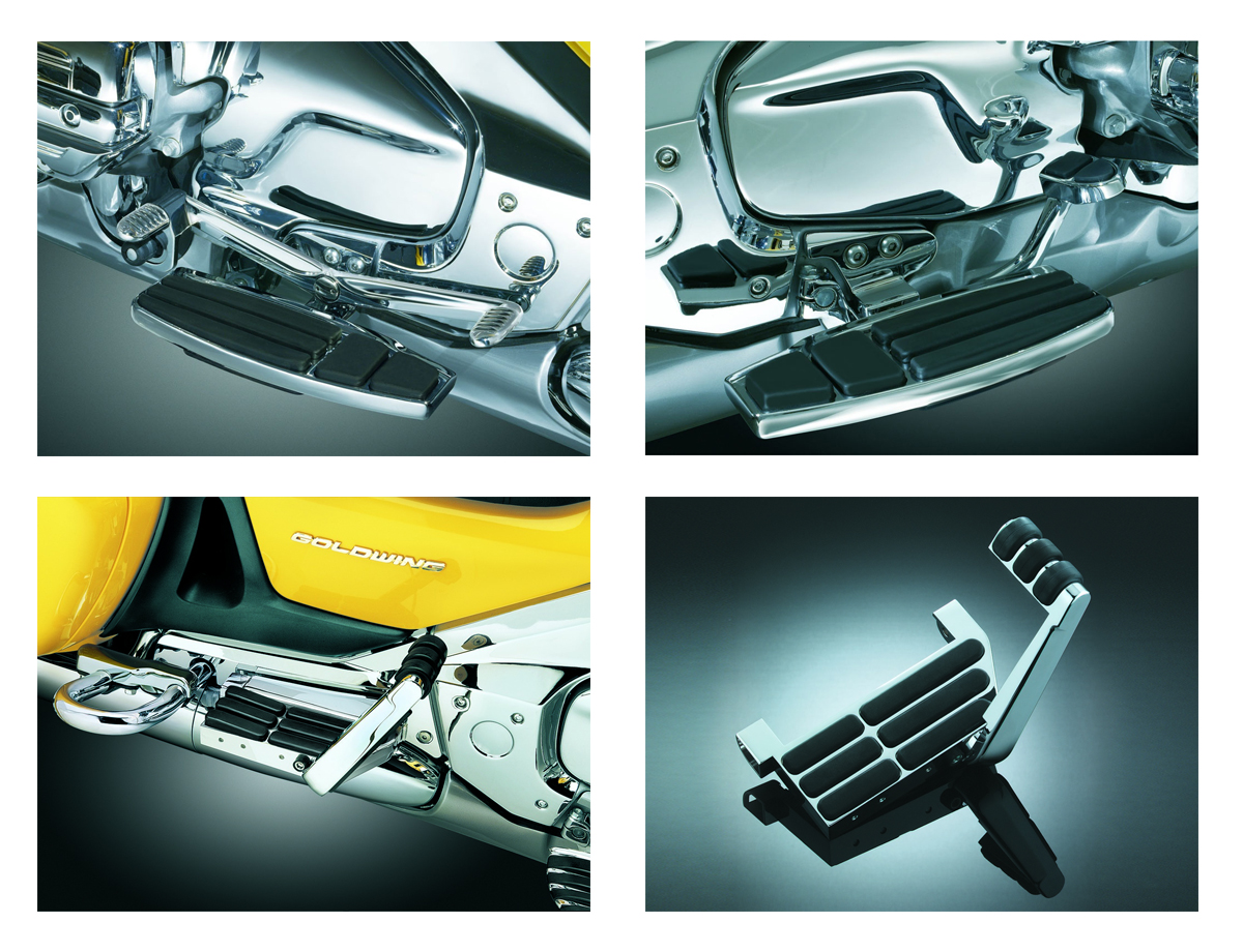 Kuryakyn Driver & Passengers Floorboards Kit for Honda GL1800 Gold Wing