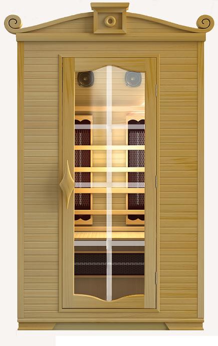 Asian Hemlock 2 Person Ceramic Heater Infrared Sauna
