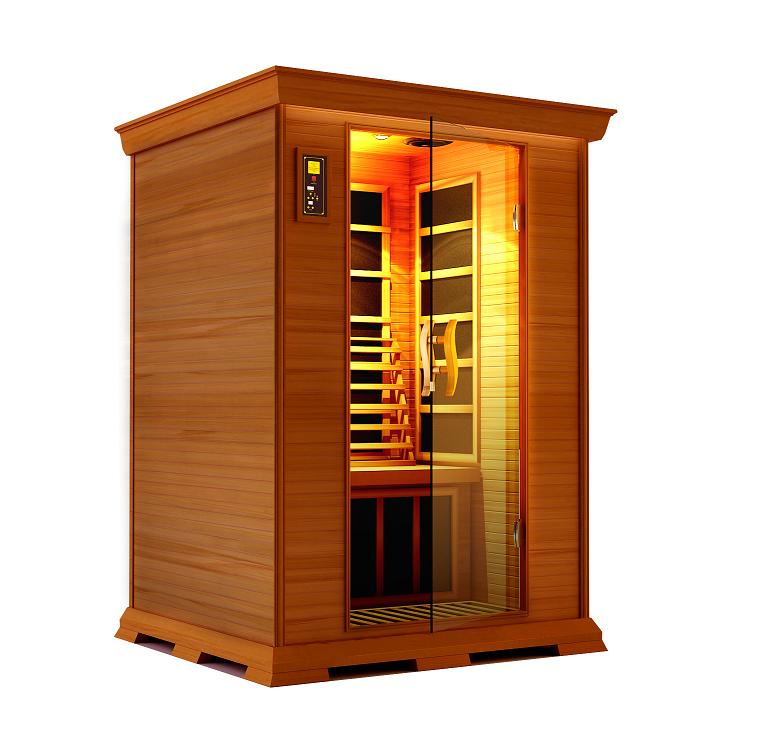 Deluxe Cedar 2 Person Carbon Heater Far Infrared Sauna