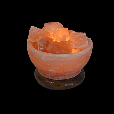 HEALTHandMED.com - Bowl of Fire Himalayan Salt Lamp