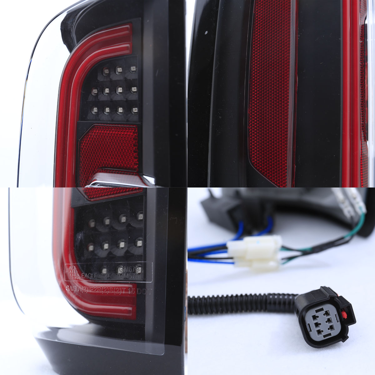 2015 2016 2017 GMC Canyon LED Bar Black Rear Brake Tail Lights Pair eBay